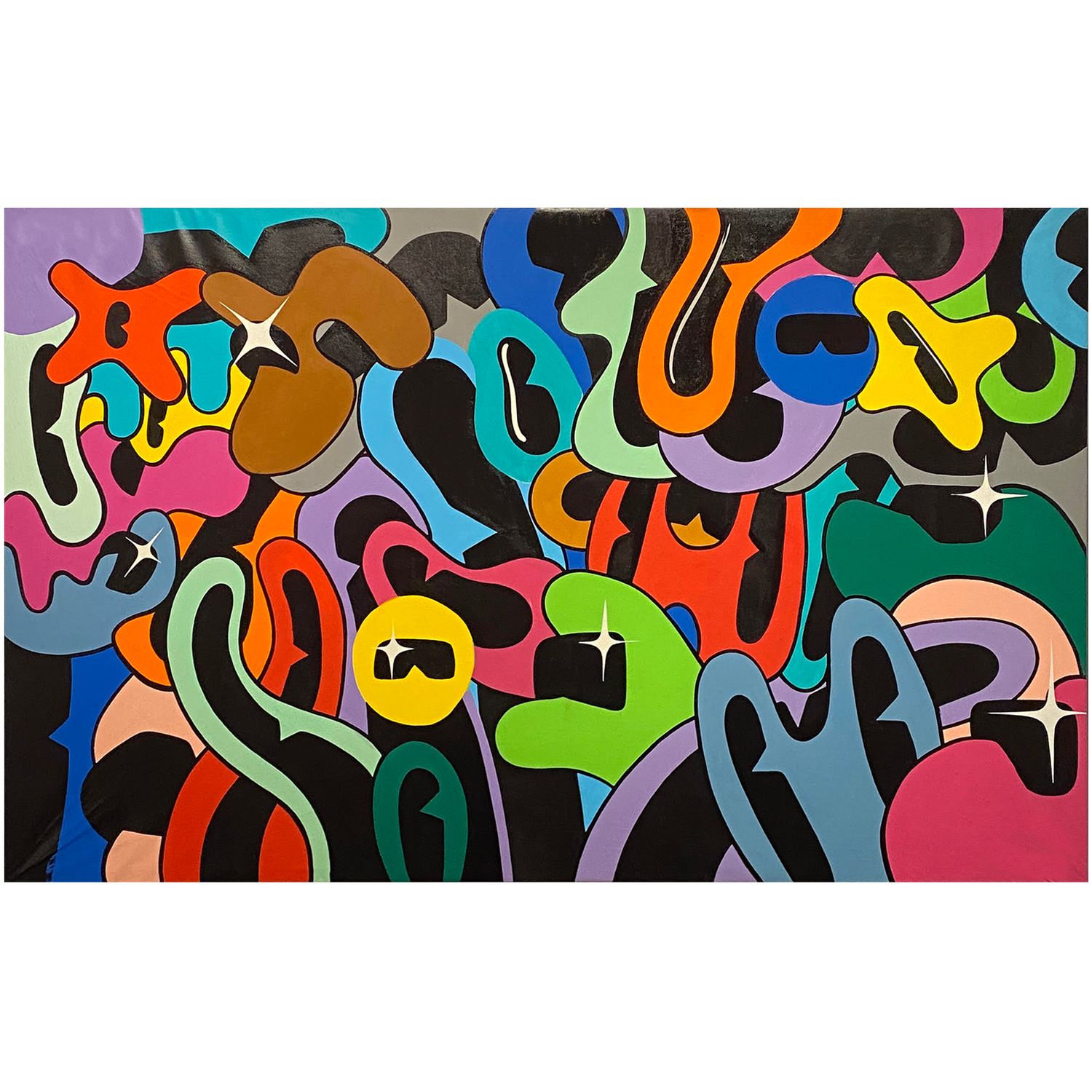 CAMOUFLAGE by Carlo Valentino, Acrylic on Canvas
