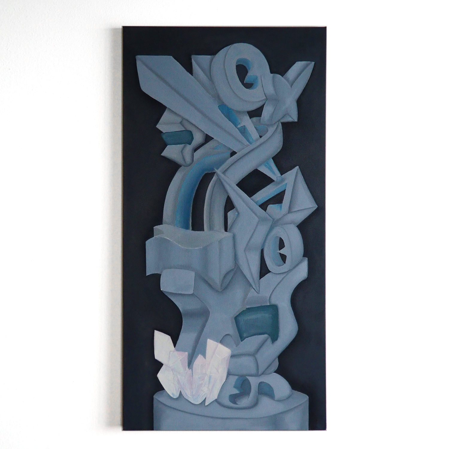 Stacked by Carlo Valentino, Oil on Canvas