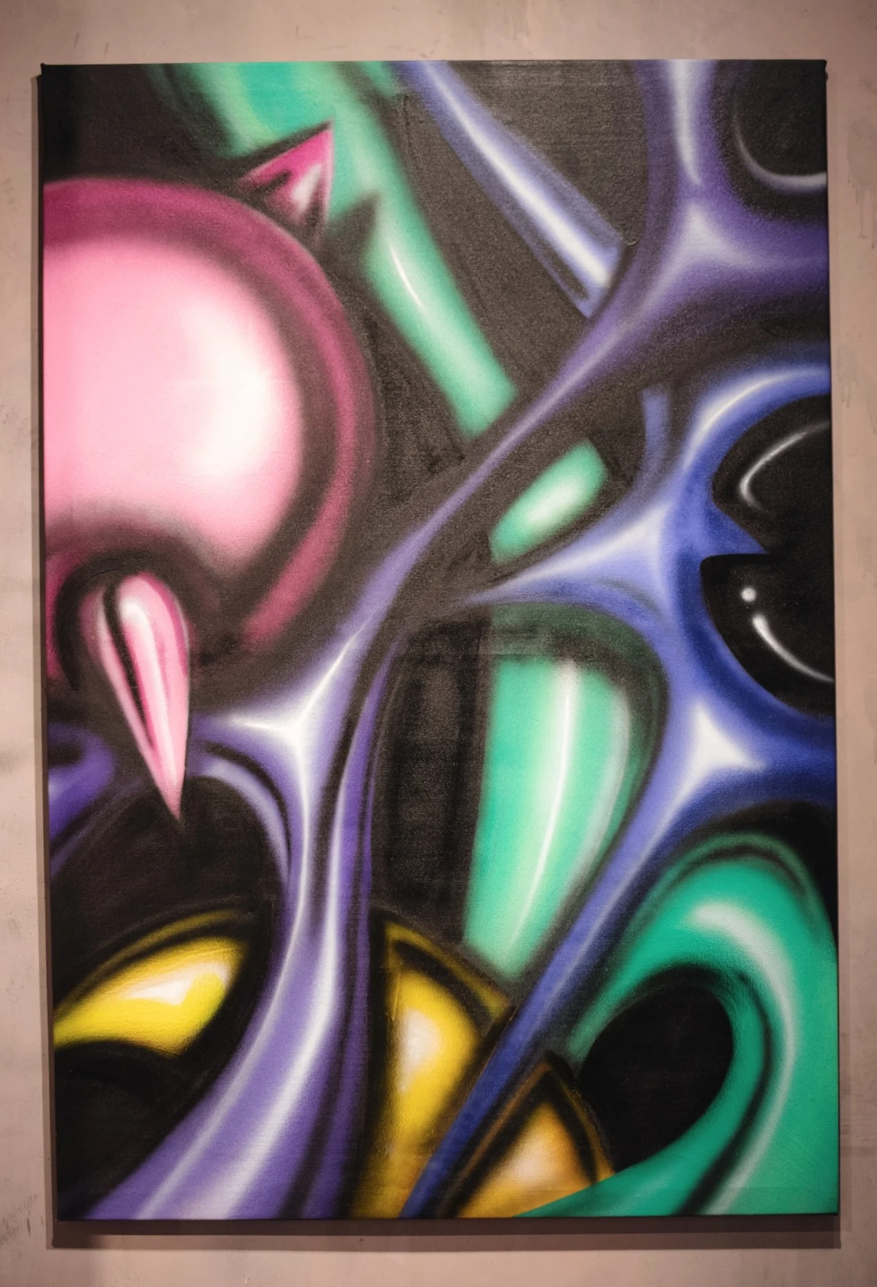 Void Master by Carlo Valentino, Aerosol on canvas